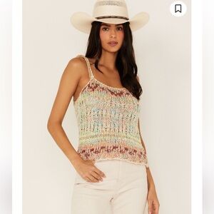 Free People Multicolor Knit Women's Top